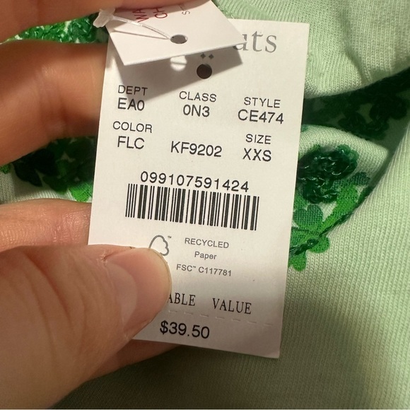 J crew Girls' clover graphic tee - Picture 2 of 2